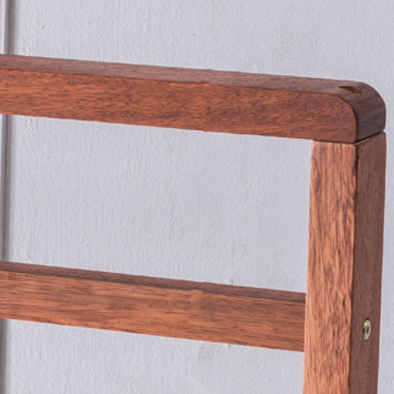 Contemporary Style Coat Hanger Solid Walnut Shelve Design Coat Rack for Living Room