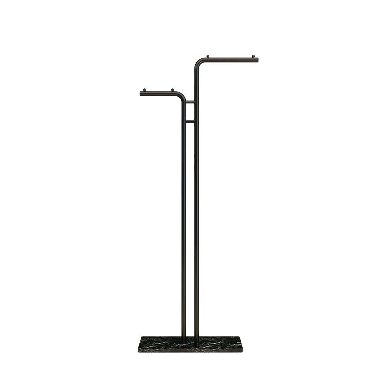 Modern Metal Coat Hanger Free Standing Coat Rack with Marble Bottom