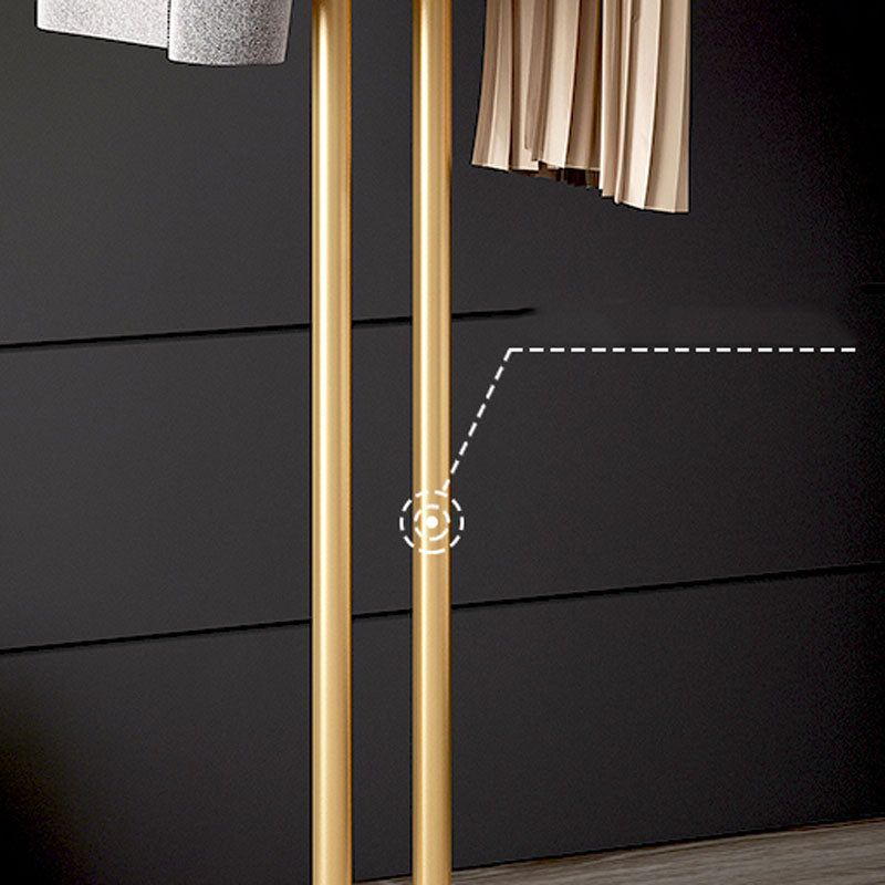 Modern Metal Coat Hanger Free Standing Coat Rack with Marble Bottom