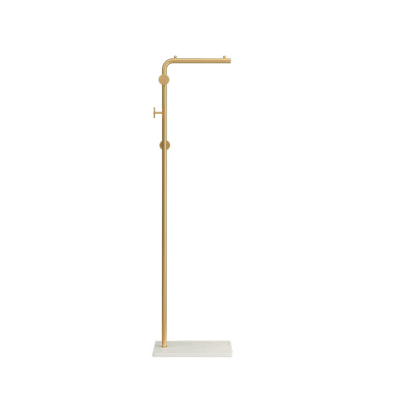 Modern Metal Coat Hanger Free Standing Coat Rack with Marble Bottom