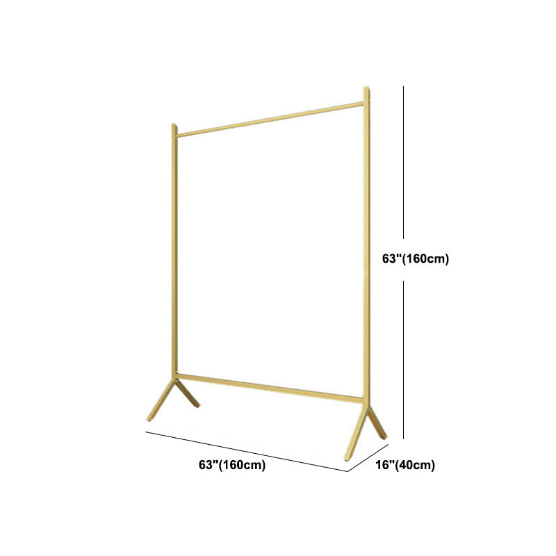 Glam Hall Stand Metal Framed Hanging Rail Entryway Kit for Living Room