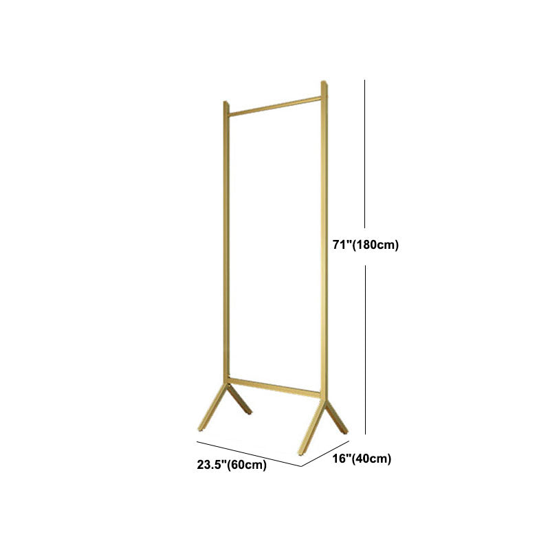 Glam Hall Stand Metal Framed Hanging Rail Entryway Kit for Living Room