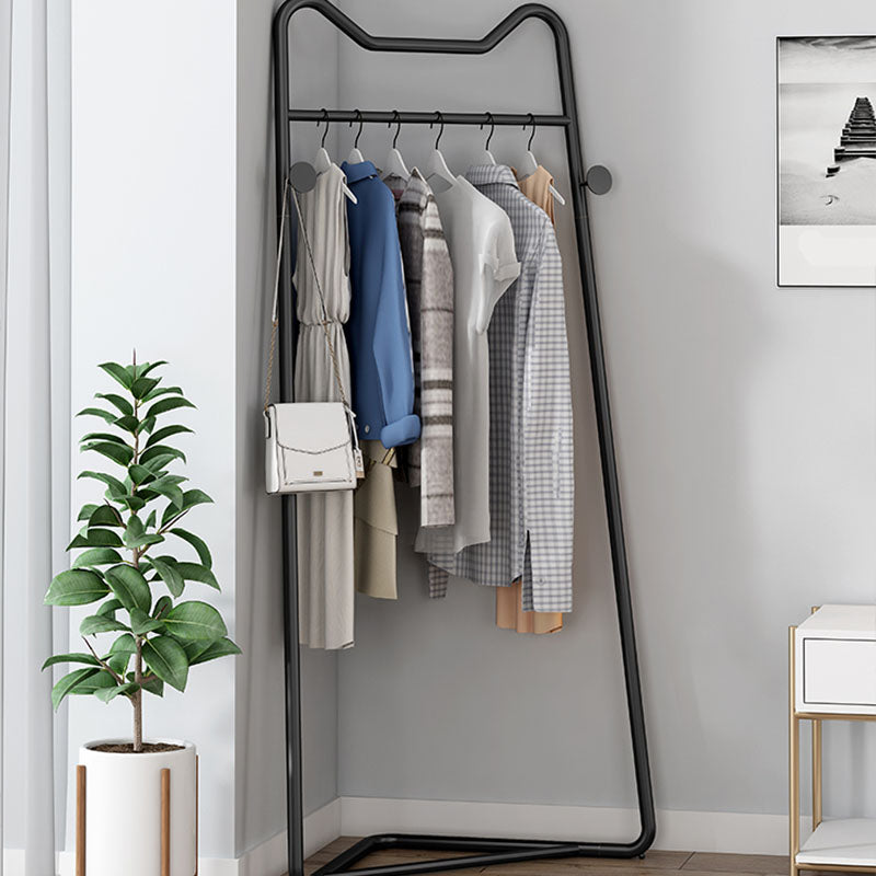 Contemporary Metal Coat Hanger Free Standing Coat Rack with Coat Hooks