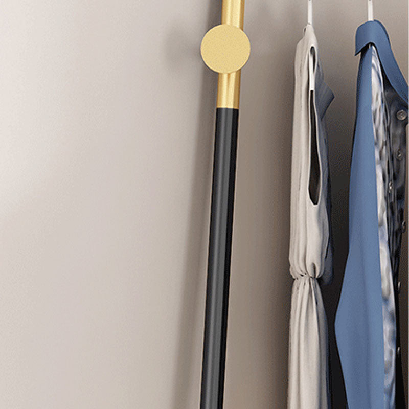 Contemporary Metal Coat Hanger Free Standing Coat Rack with Coat Hooks