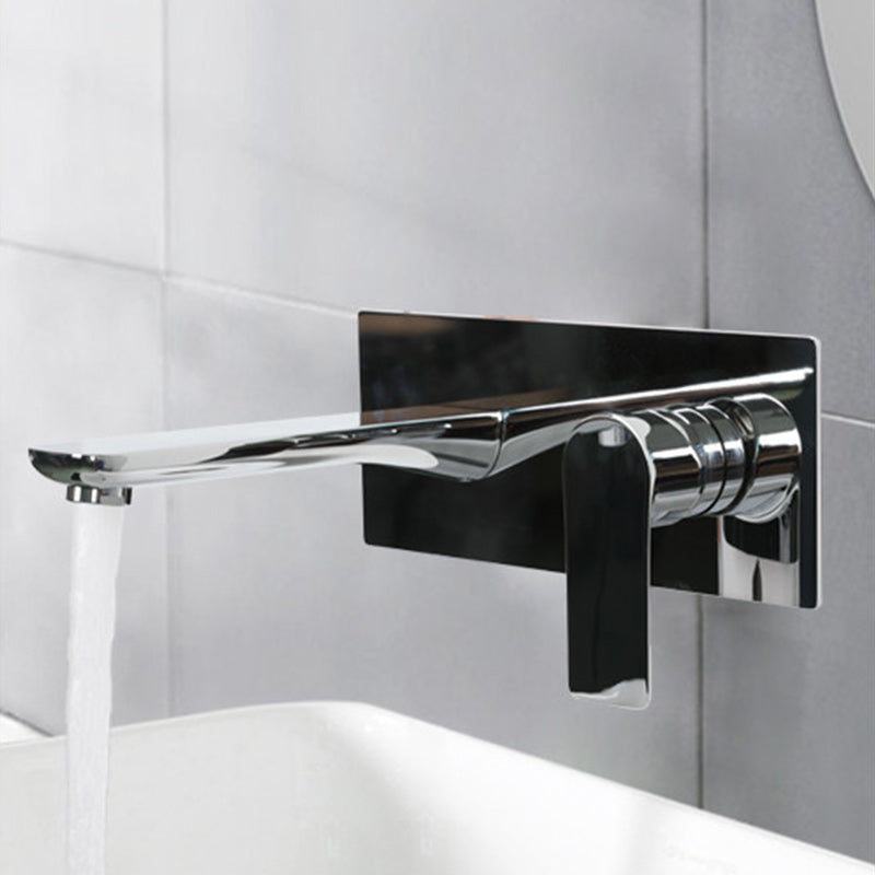 Contemporary Style Faucets Wall Mounted Faucets with Lever Handles