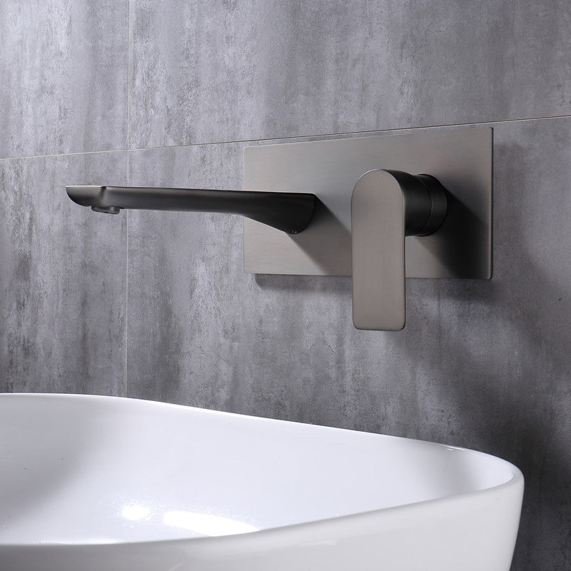 Contemporary Style Faucets Wall Mounted Faucets with Lever Handles