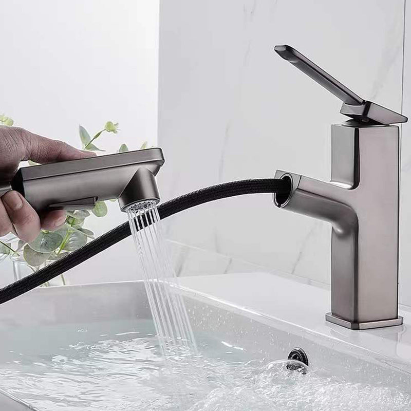 Contemporary Vessel Faucet Lever Handles Low Arc Copper Vessel Faucet