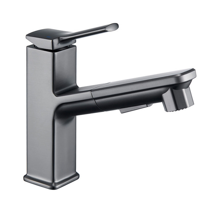 Contemporary Vessel Faucet Lever Handles Low Arc Copper Vessel Faucet