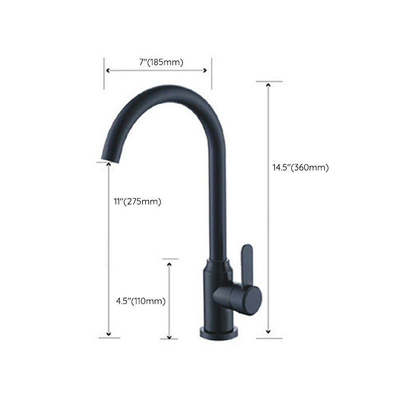 Modern Pulldown Sprayer Water Filler One Handle High Arch Kitchen Faucet with Deck Plate