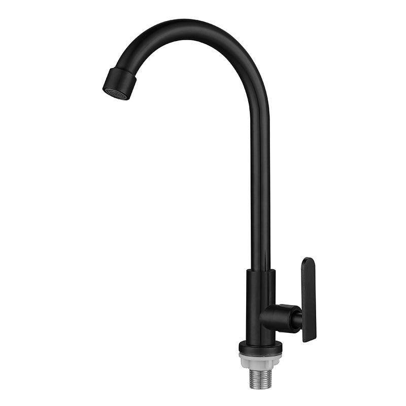 Contemporary Single Handle Kitchen Faucet Pull down 1-Hold  Bar Faucet