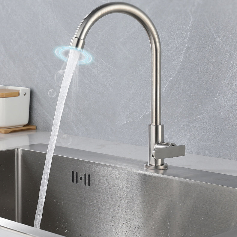 Contemporary Single Handle Kitchen Faucet Pull down 1-Hold  Bar Faucet