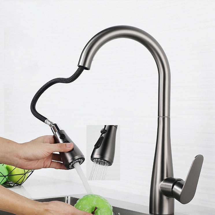 Modern Pot Filler Stainless Steel Pull down Faucet Swivel Spout Kitchen Bar Faucet