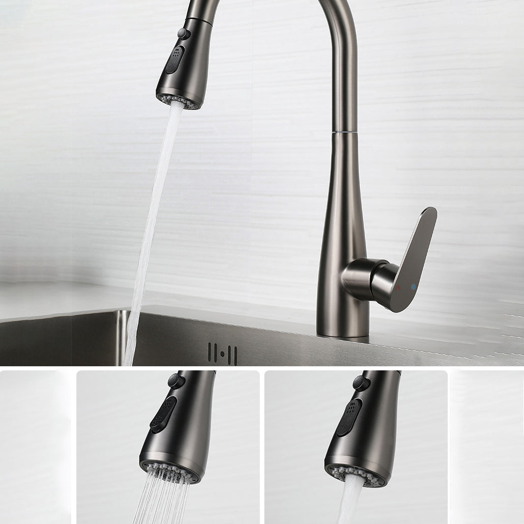 Modern Pot Filler Stainless Steel Pull down Faucet Swivel Spout Kitchen Bar Faucet