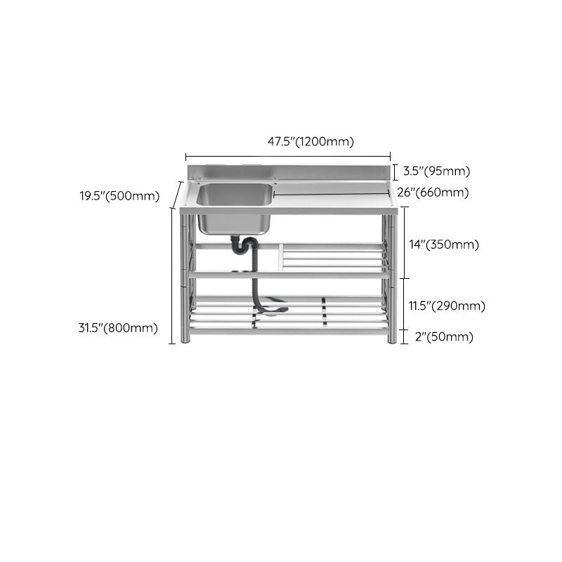 Classic Style Kitchen Sink Stainless Steel 2 Holes Undermount Kitchen Sink