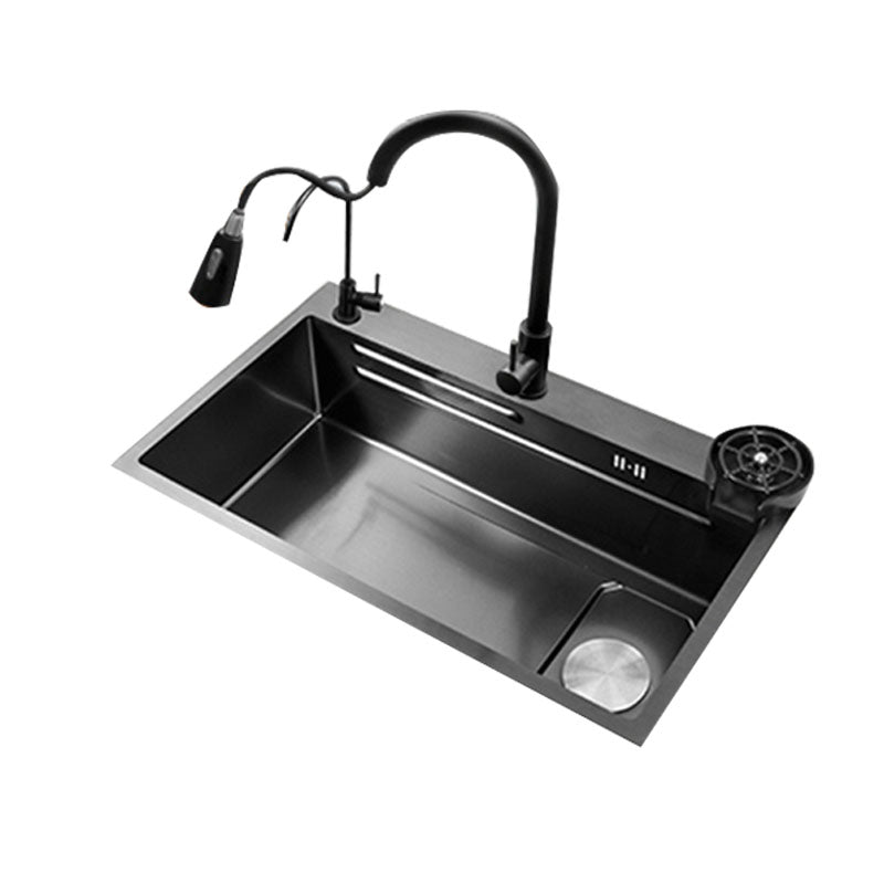 Contemporary Kitchen Sink Stainless Steel Kitchen Sink with Drain Assembly