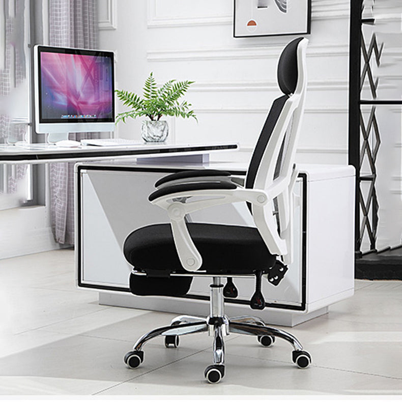 High Back Task Chair Swivel Office Chair with Headrest and Footrest