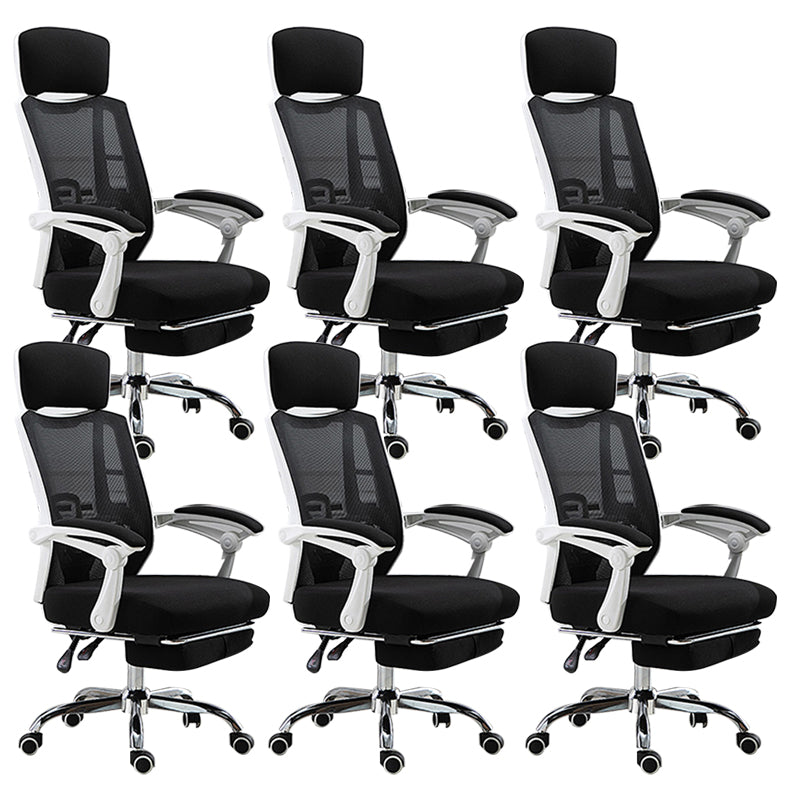 High Back Task Chair Swivel Office Chair with Headrest and Footrest