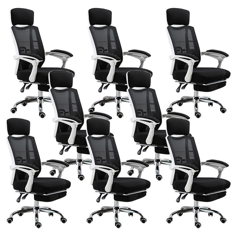 High Back Task Chair Swivel Office Chair with Headrest and Footrest