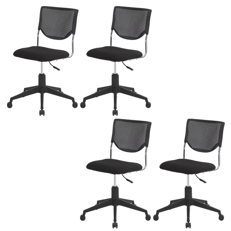 Mid-back Adjustable Office Chair Contemporary Swivel Chair with Wheels