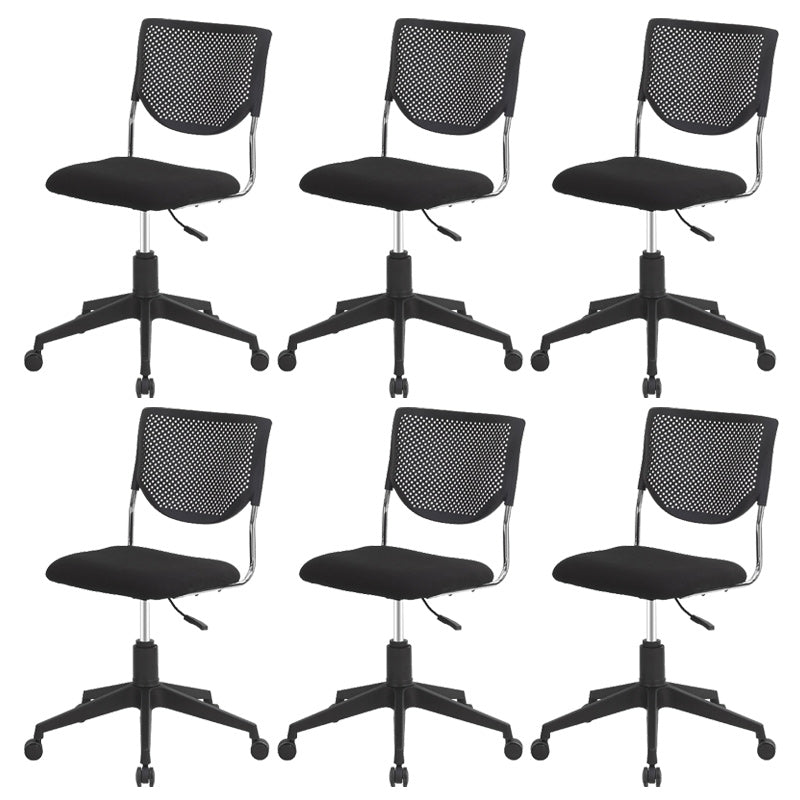 Mid-back Adjustable Office Chair Contemporary Swivel Chair with Wheels