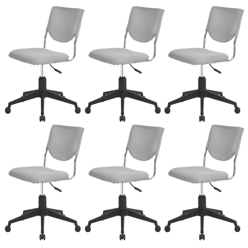 Mid-back Adjustable Office Chair Contemporary Swivel Chair with Wheels