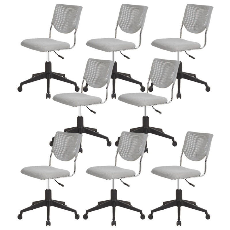 Mid-back Adjustable Office Chair Contemporary Swivel Chair with Wheels