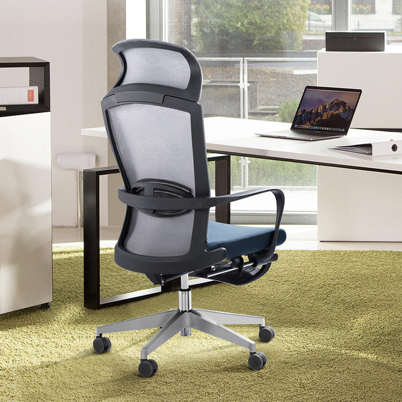 Modern Pillow Included Chair with Wheels High-Back Mesh Desk Chair