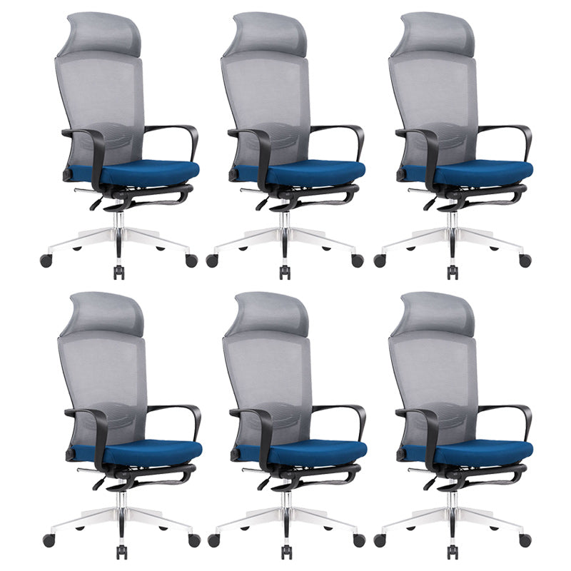 Modern Pillow Included Chair with Wheels High-Back Mesh Desk Chair