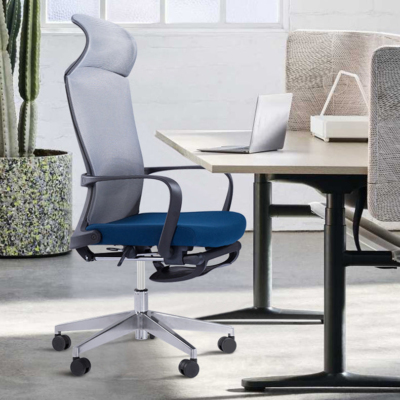 Modern Pillow Included Chair with Wheels High-Back Mesh Desk Chair