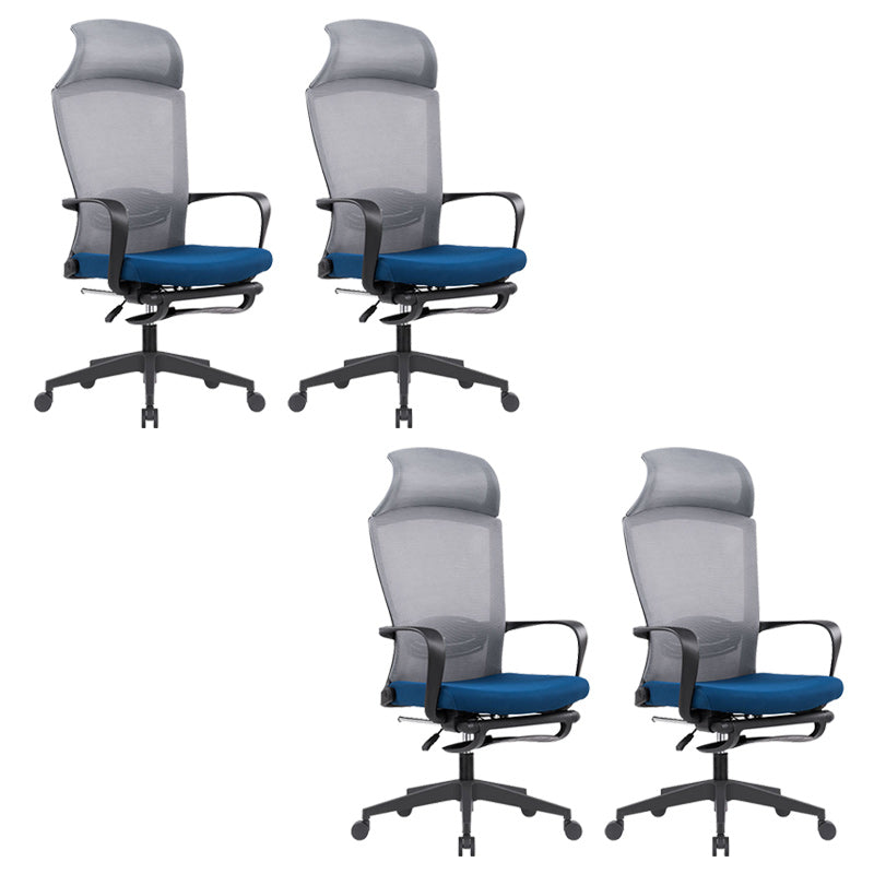 Modern Pillow Included Chair with Wheels High-Back Mesh Desk Chair