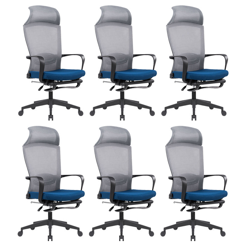 Modern Pillow Included Chair with Wheels High-Back Mesh Desk Chair