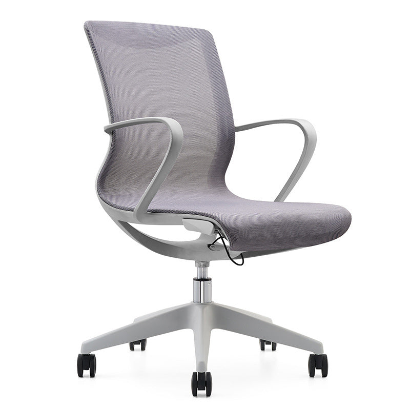 Modern Desk Chair Mesh Office Chair Mid-Back Chair with Wheels