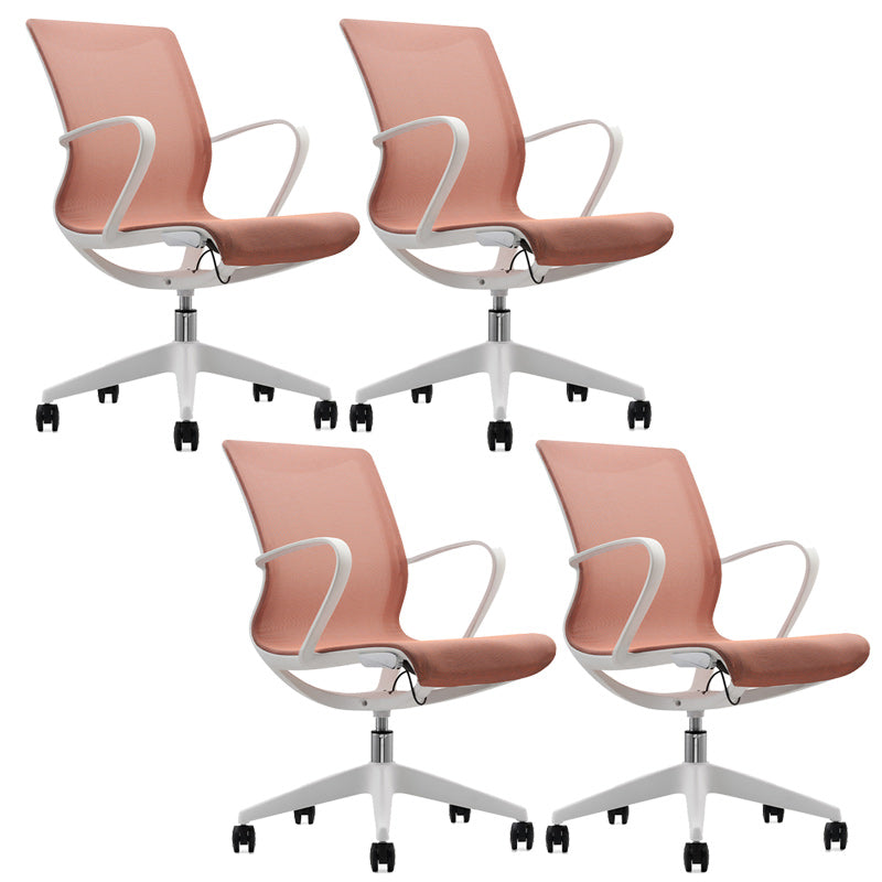 Modern Desk Chair Mesh Office Chair Mid-Back Chair with Wheels