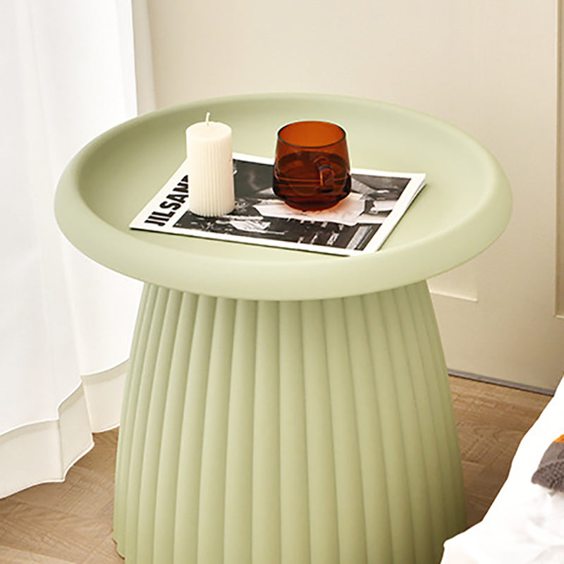 Modern Plastic Nightstand Bedroom Small Accent Table Nightstand without Storage