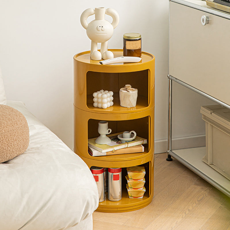 Modern Bedside Cabinet Plastic Right Side Night Table for Bedroom