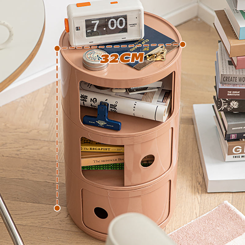 Modern Bedside Cabinet Plastic Right Side Night Table for Bedroom