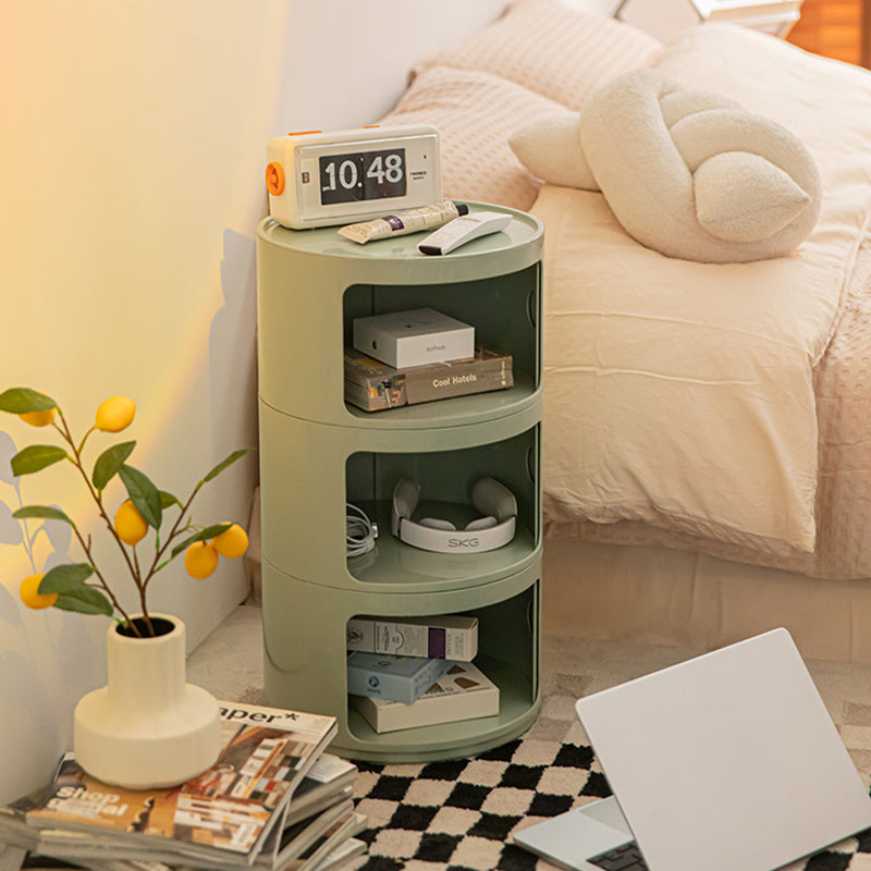 Modern Bedside Cabinet Plastic Right Side Night Table for Bedroom