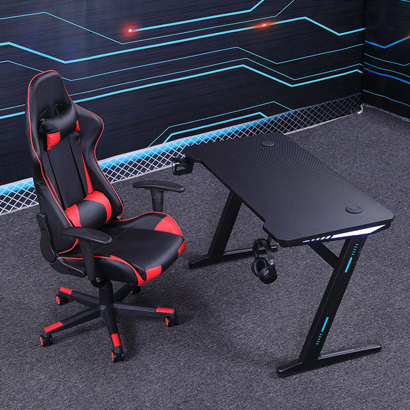 Industrial Gaming Desk Home Gaming Desk with Cable Management