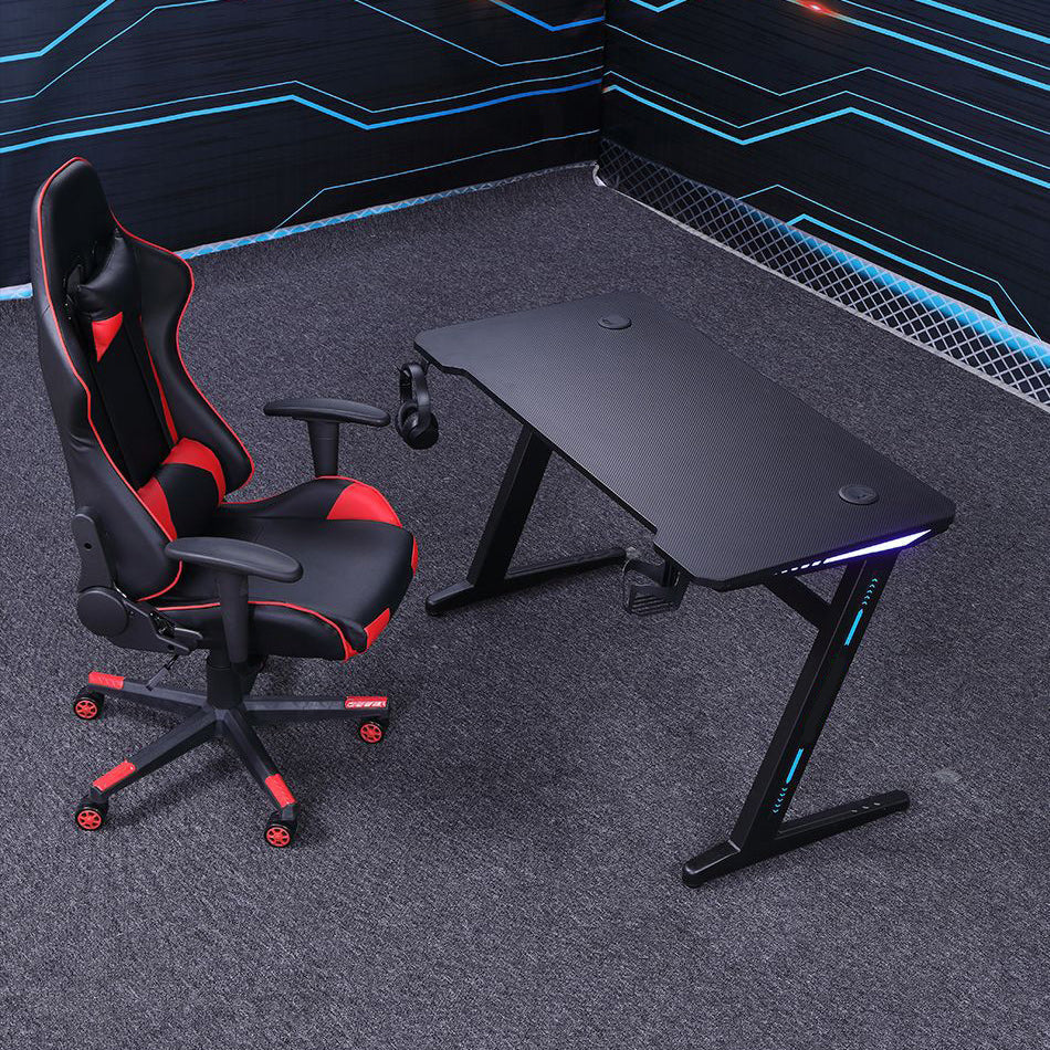 Industrial Gaming Desk Home Gaming Desk with Cable Management