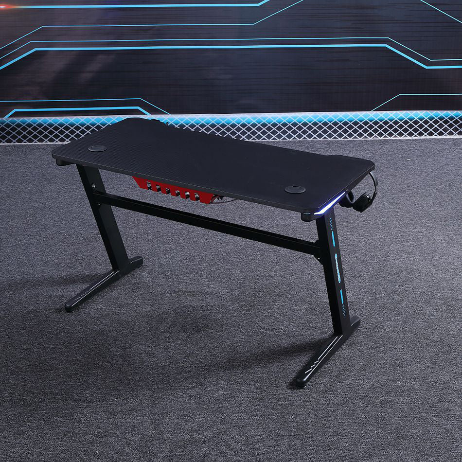 Industrial Gaming Desk Home Gaming Desk with Cable Management