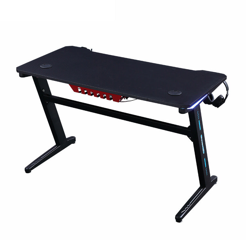 Industrial Gaming Desk Home Gaming Desk with Cable Management