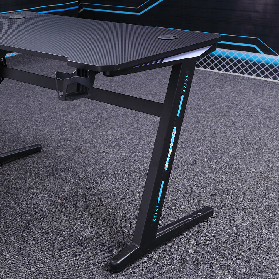 Industrial Gaming Desk Home Gaming Desk with Cable Management