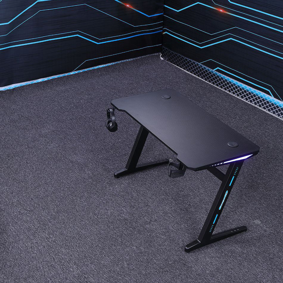 Industrial Gaming Desk Home Gaming Desk with Cable Management