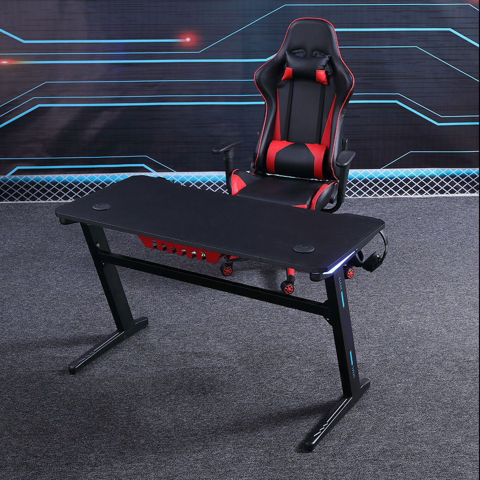 Industrial Gaming Desk Home Gaming Desk with Cable Management