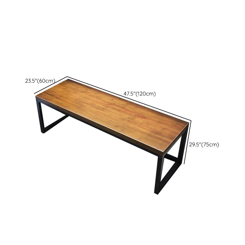 Home Solid Wood Rectangular Writing Desk Industrial Gaming Desk