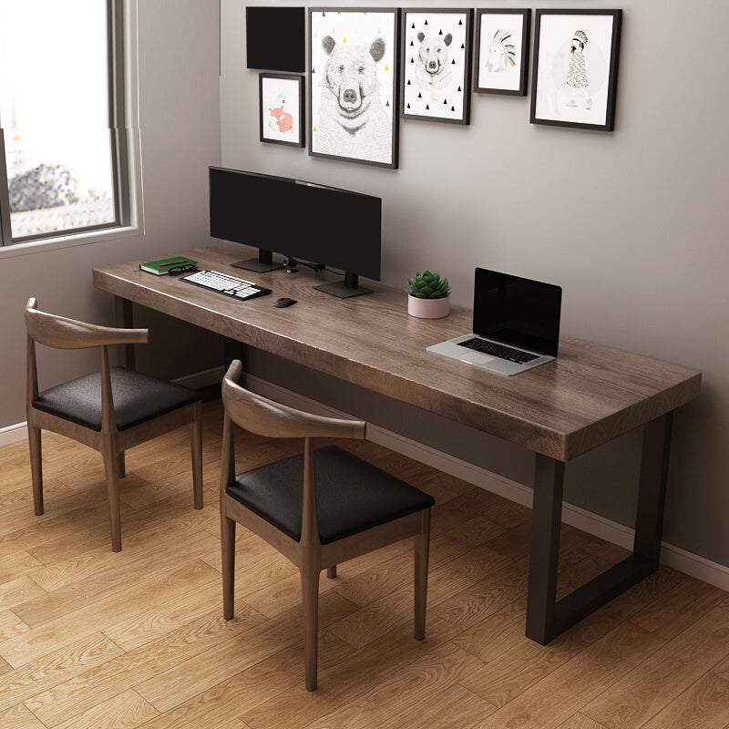 Solid Wood Rectangular Writing Desk Home Modern Meeting Desk for Office