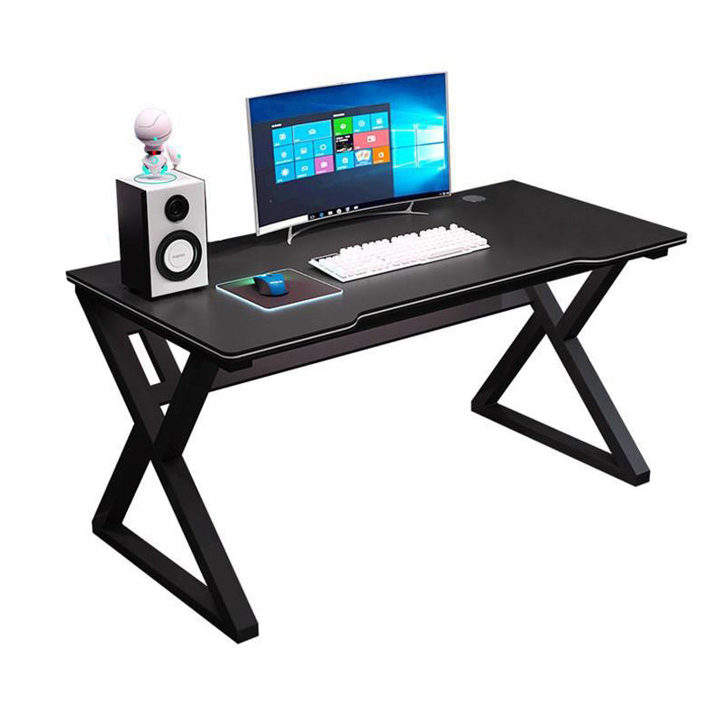 Industrial Gaming Desk Dormitory Writing Desk with Cable Management