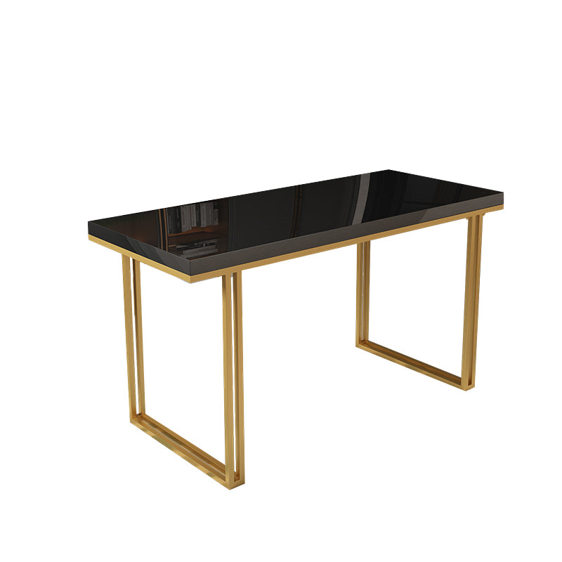 Modern Rectangle Office Desk Wooden Writing Table with Sled Base