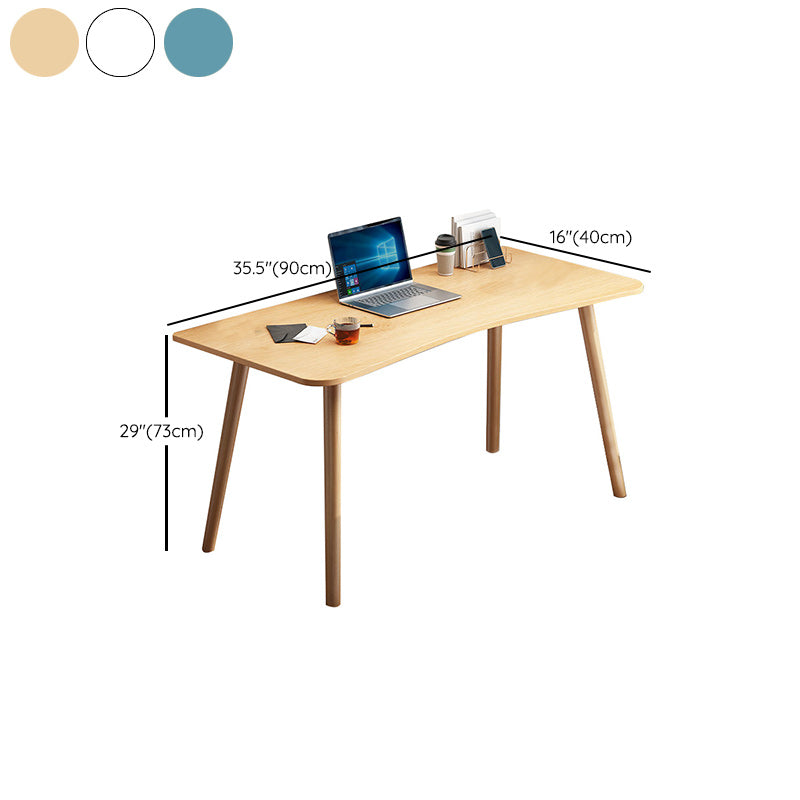 Free Form Bedroom Writing Desk Modern Style Wooden Working Table