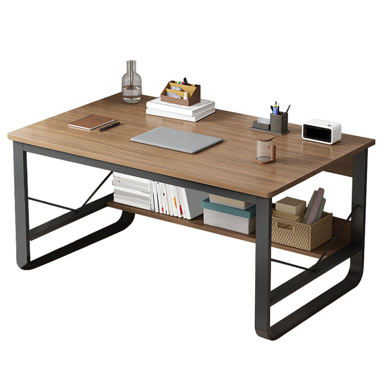 Industrial Rectangular Writing Desk Manufactured Wood Office Desk